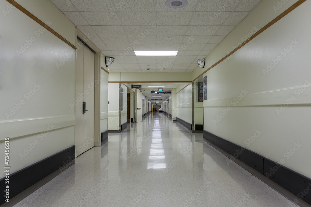 Obraz premium Corridor in a modern hospital.