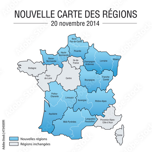 Nouvelle carte des régions françaises