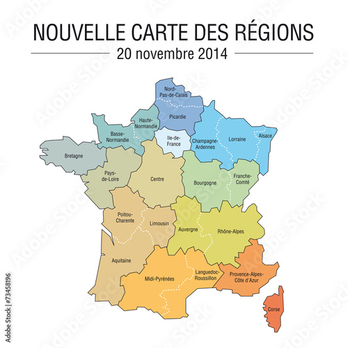 Nouvelle carte des régions