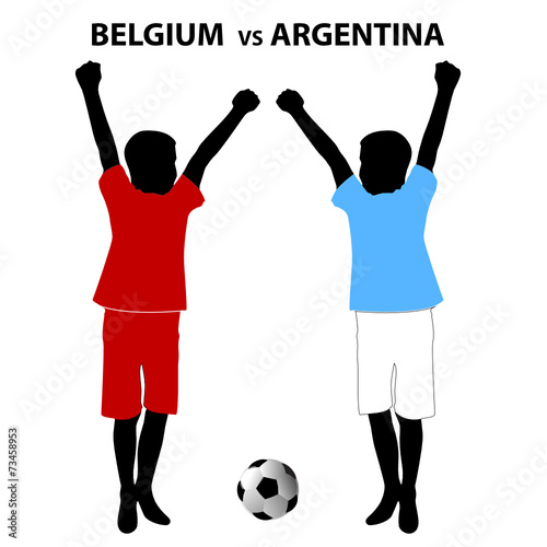 the fans next to the soccer ball celebrates his victory
