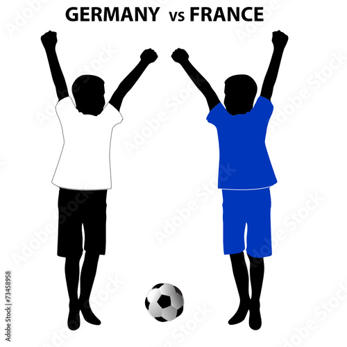 the fans next to the soccer ball celebrates his victory