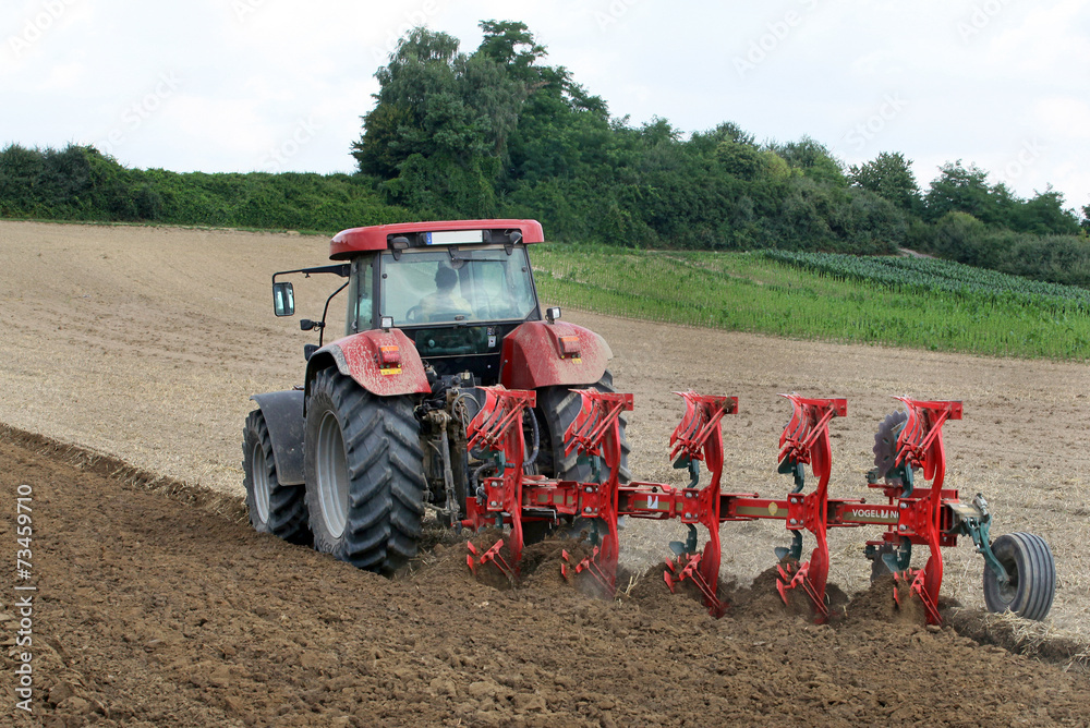 Naklejka premium pflügen