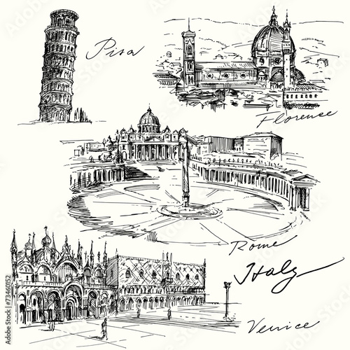 Italy - hand drawn collection #73460152