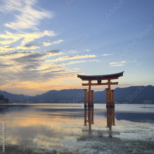 Miyajima shrine sunset © jordieasy