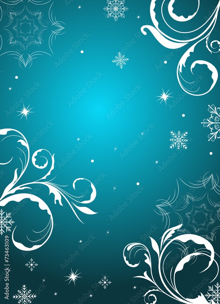 winter floral background