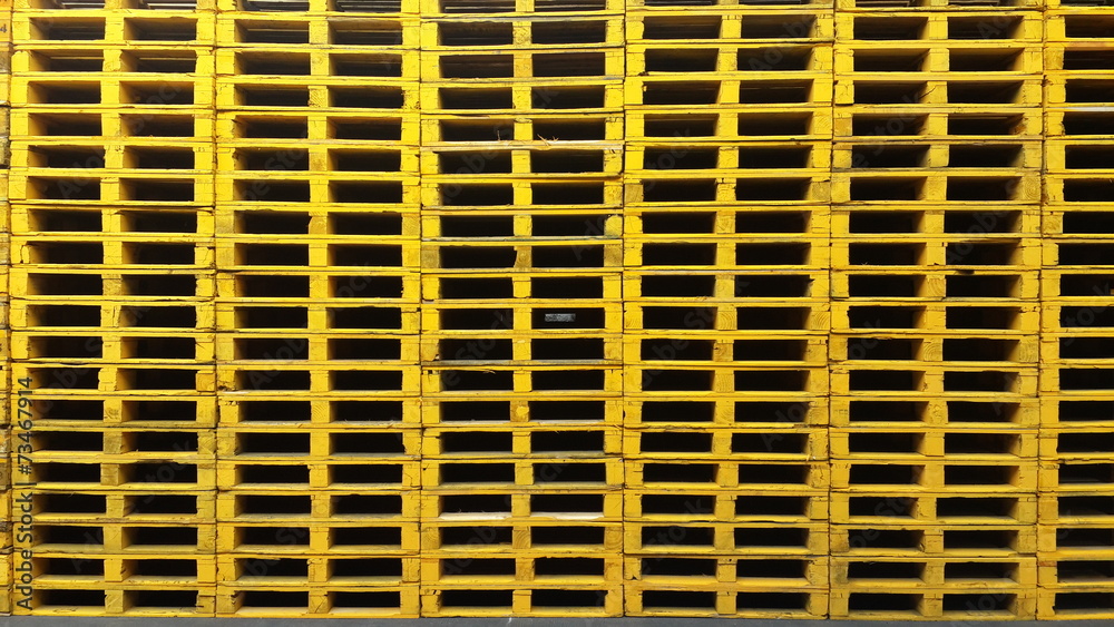 pallet yellow pallet yellow