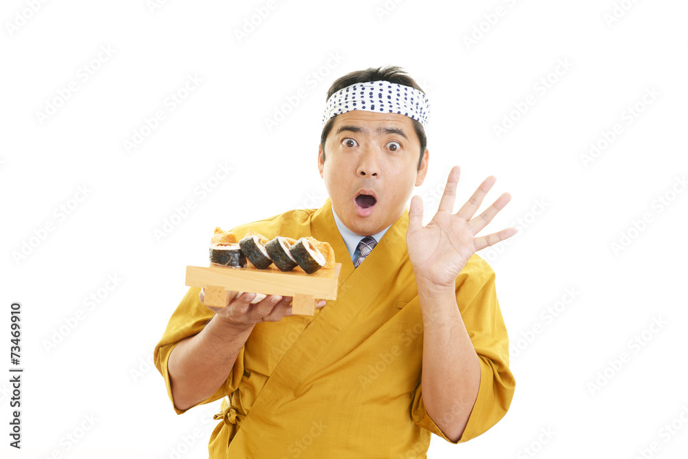 笑顔の寿司職人 笑顔の寿司職人