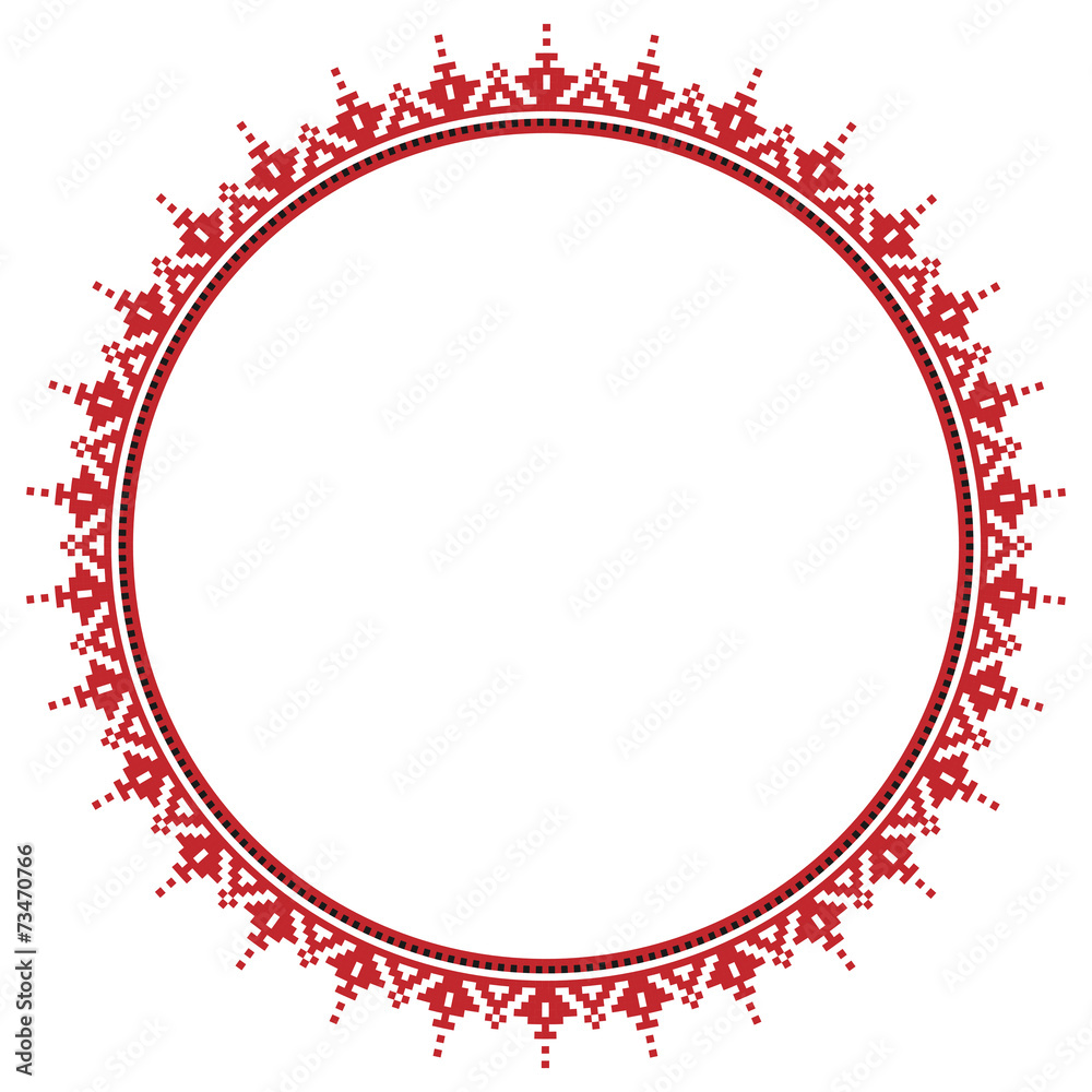Traditional Slavic round embroidery Traditional Slavic round embroidery