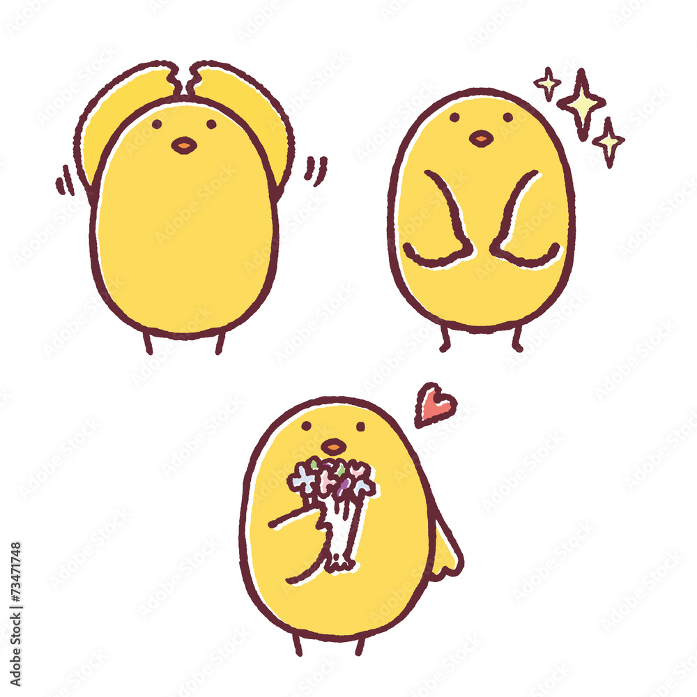 ひよこポーズ-11 ひよこポーズ-11
