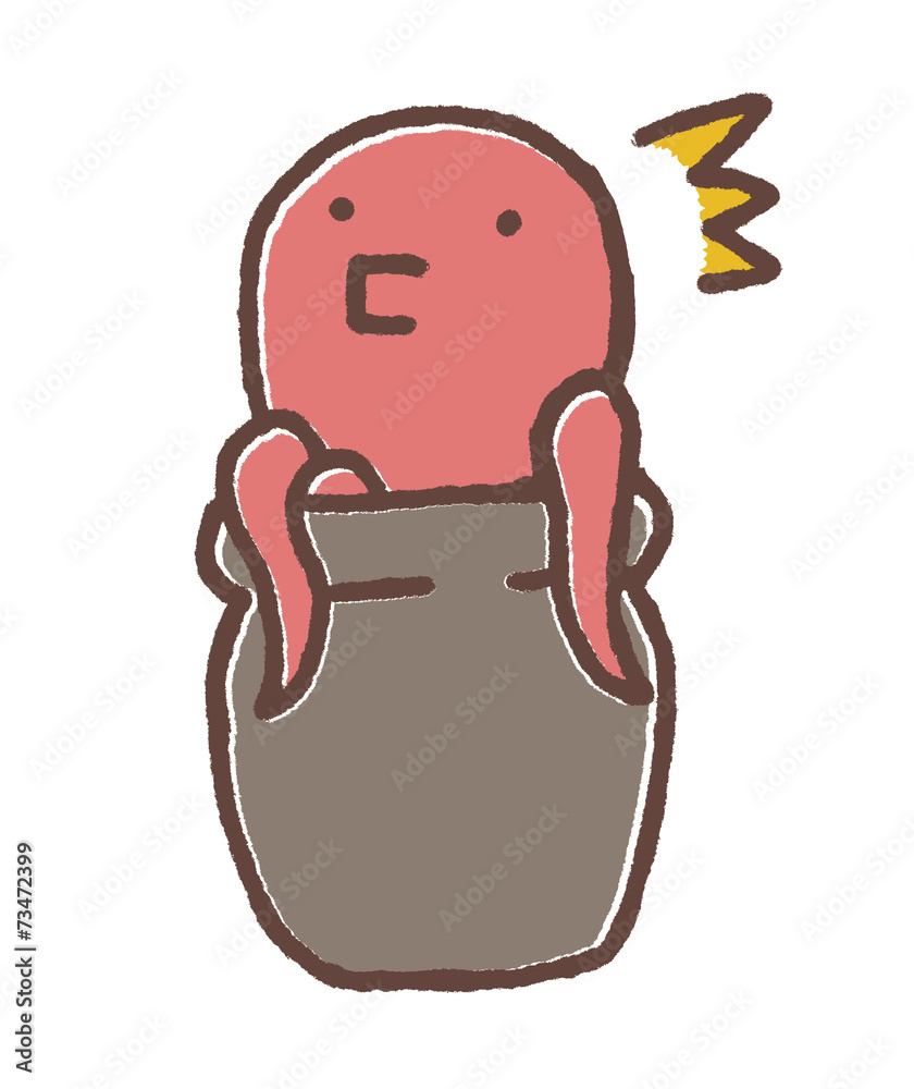 罠に気付くタコ Stock イラスト Adobe Stock 罠に気付くタコ Stock イラスト Adobe Stock