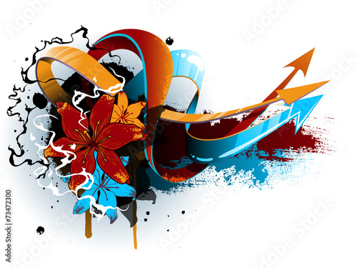 Floral graffiti