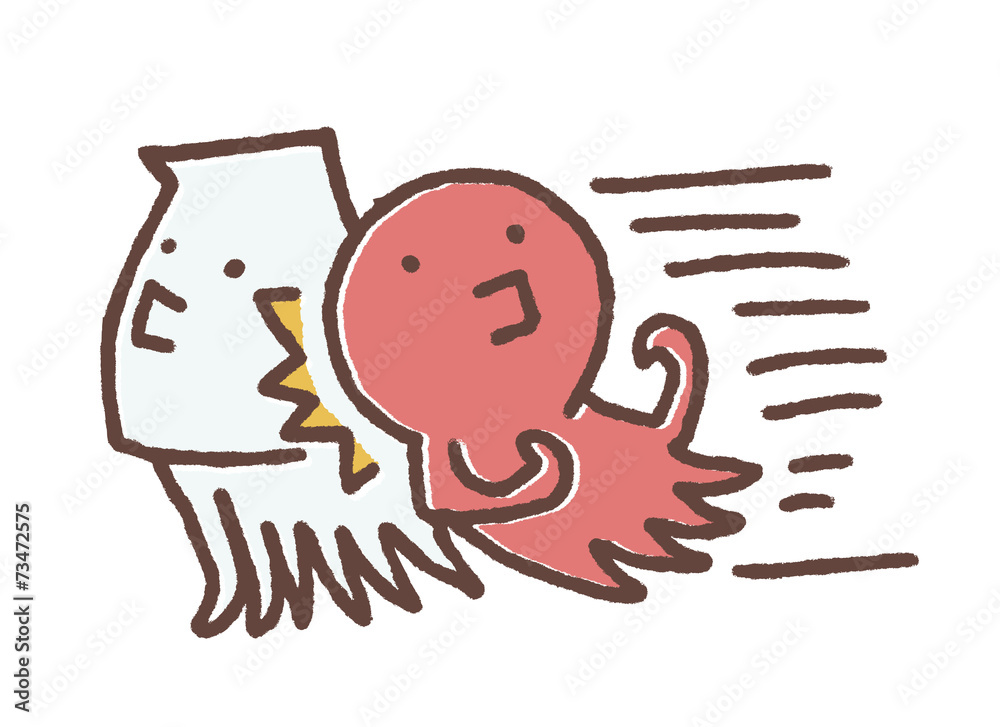 タコ体当たり Stock イラスト Adobe Stock