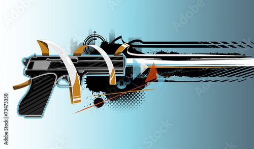Gun graffiti