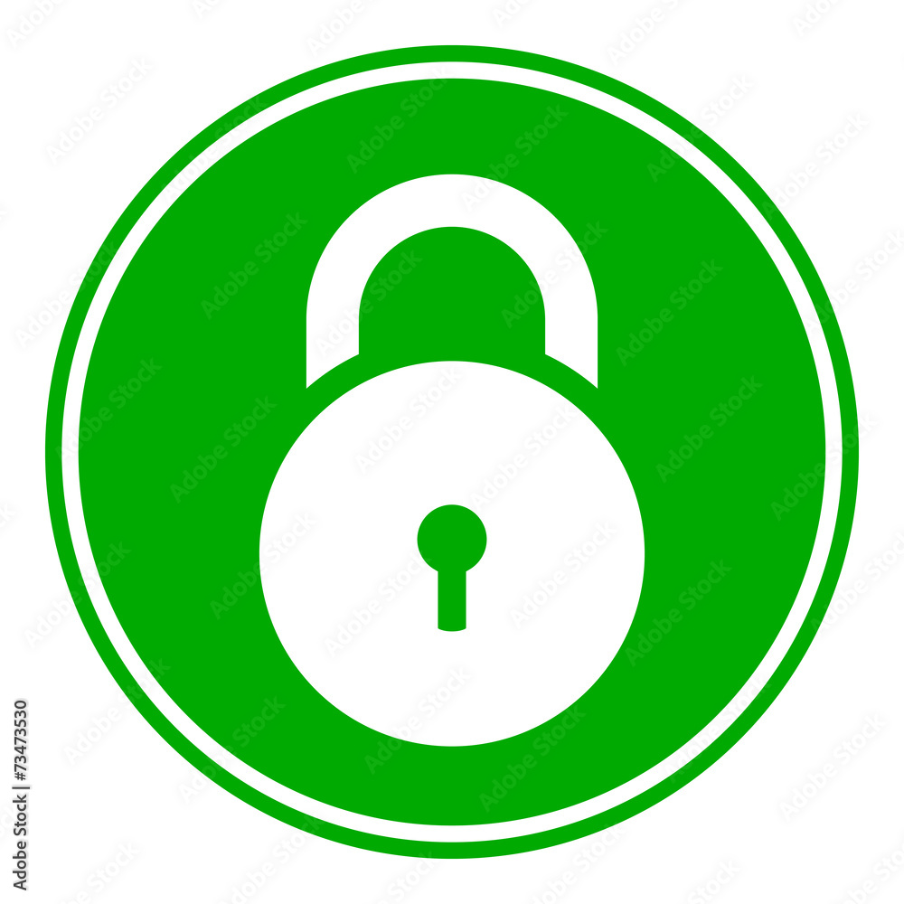 Lock symbol button Lock symbol button