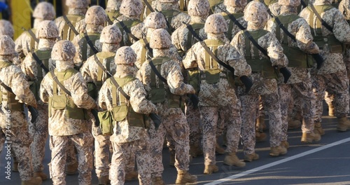 4K - Military parade of NATO troops