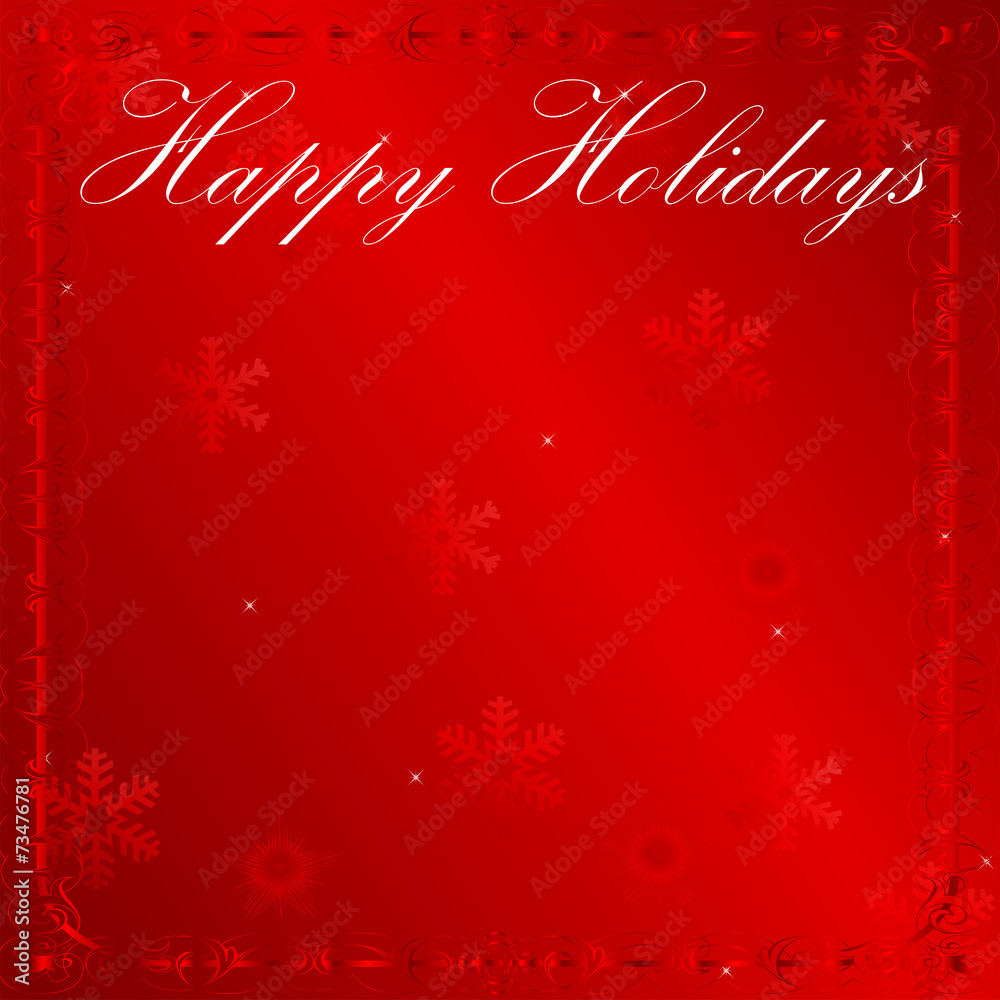 Elegant Red Holiday Wishes Background