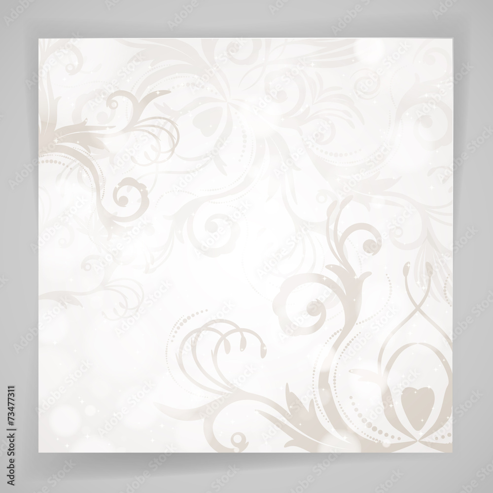 Abstract floral background with oriental flowers.
