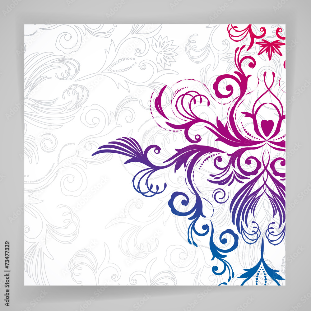 Abstract floral background with oriental flowers. Abstract floral background with oriental flowers.