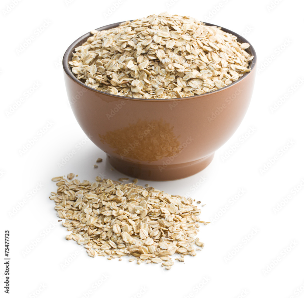 oat flakes in bowl oat flakes in bowl