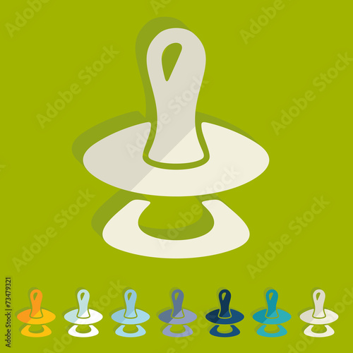 Flat design: soother