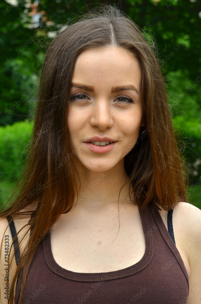 beautiful happy girl