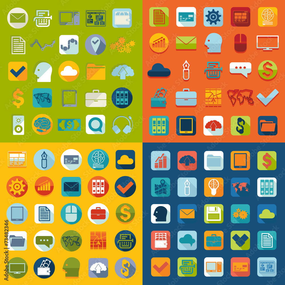 Set of business icons Set of business icons