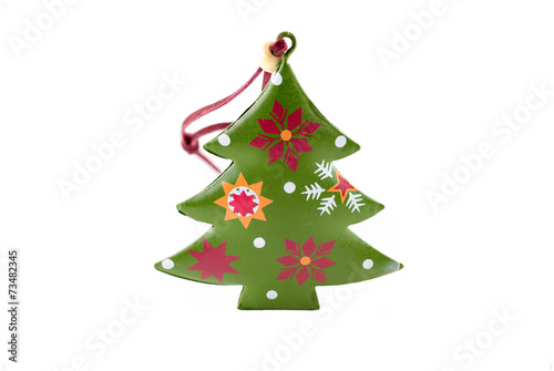 Christmas toys in the form of a Christmas tree