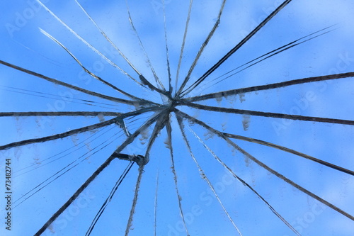 Detail of broken mirror