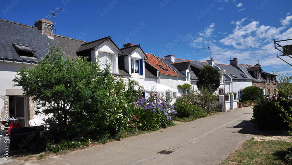 Maisonnettes du village de l'île de Houat