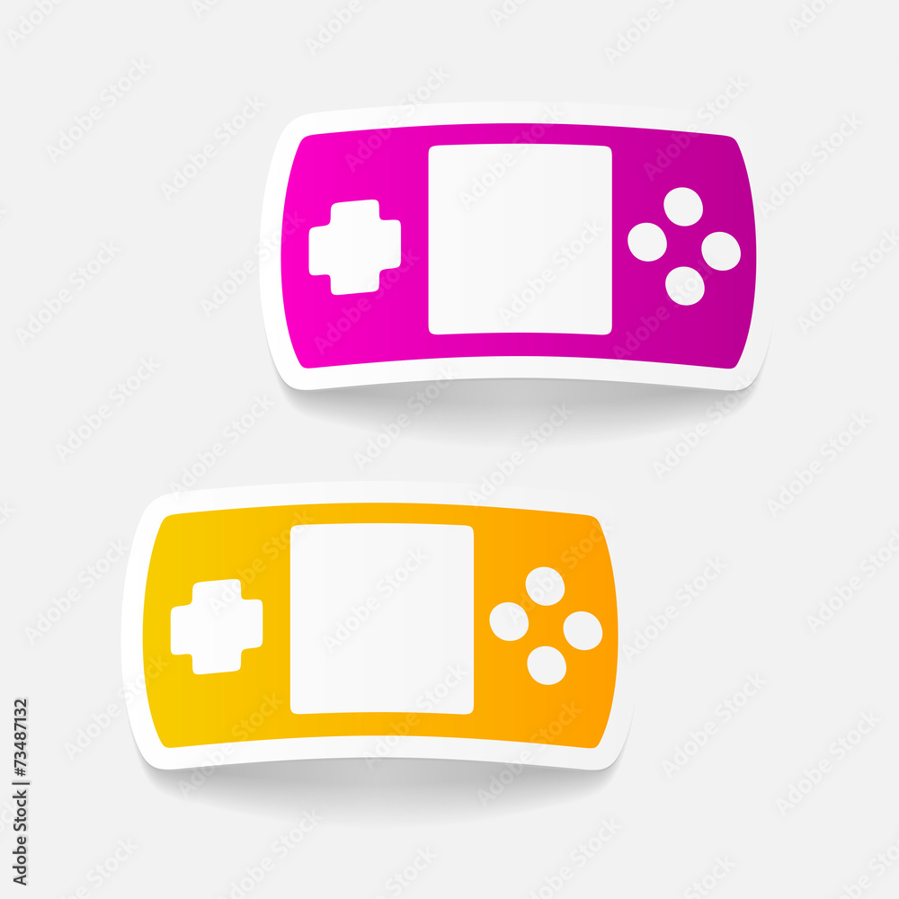 realistic design element: joystick realistic design element: joystick