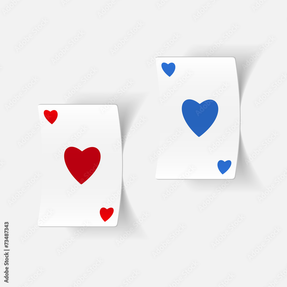 realistic design element: playing card