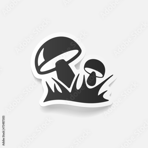 realistic design element: mushrooms