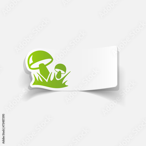 realistic design element: mushrooms