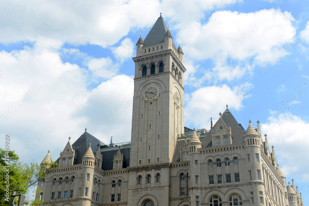 Old Post office pavilion with bell tower in Washington DC
