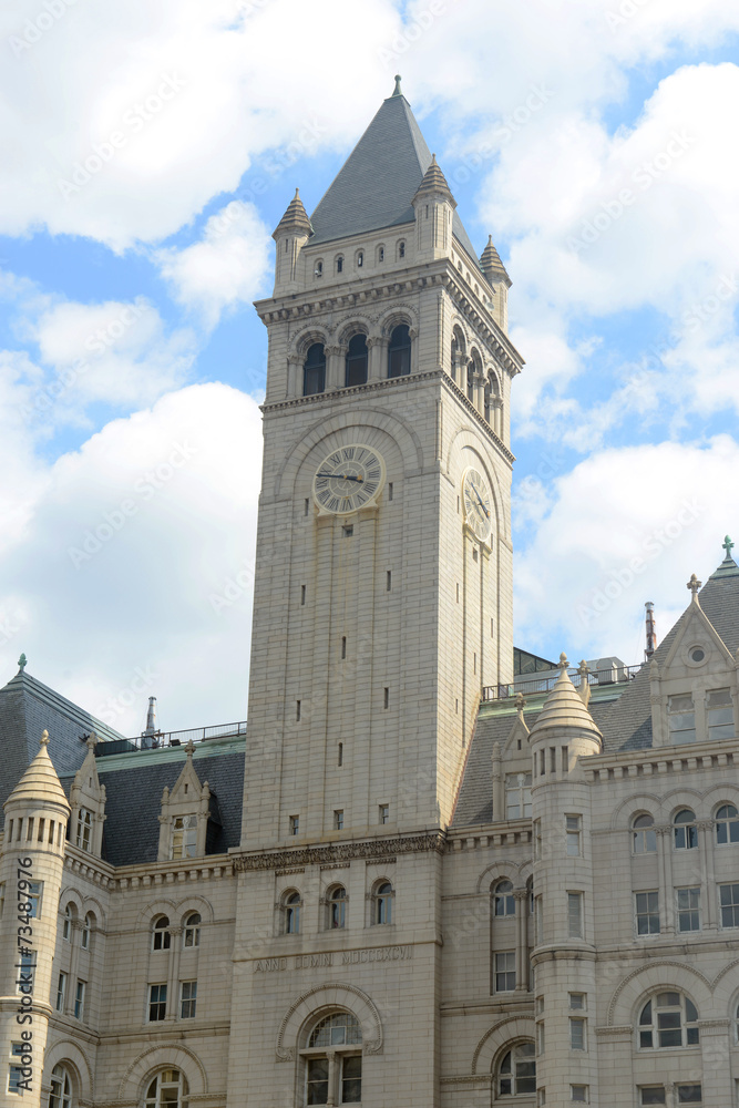 Old Post office pavilion with bell tower in Washington DC