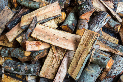Oak and pine firewood
