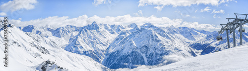 Alpe mountains winter view. © ryszard filipowicz