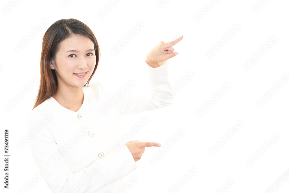 笑顔のOL 笑顔のOL