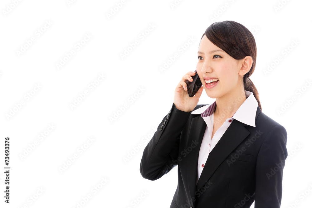 asian businesswoman on white background asian businesswoman on white background
