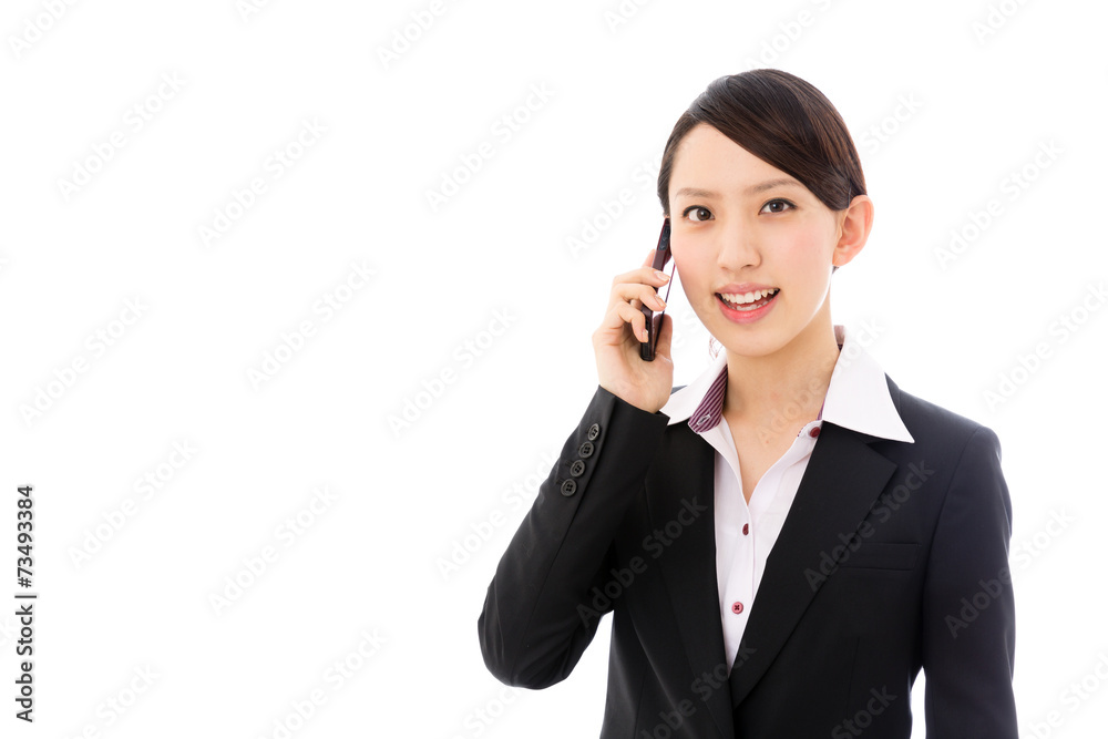 asian businesswoman on white background asian businesswoman on white background
