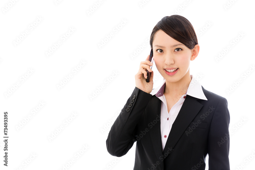asian businesswoman on white background asian businesswoman on white background