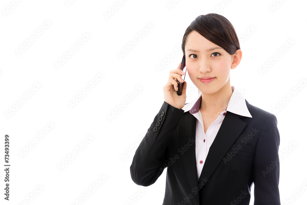 asian businesswoman on white background asian businesswoman on white background
