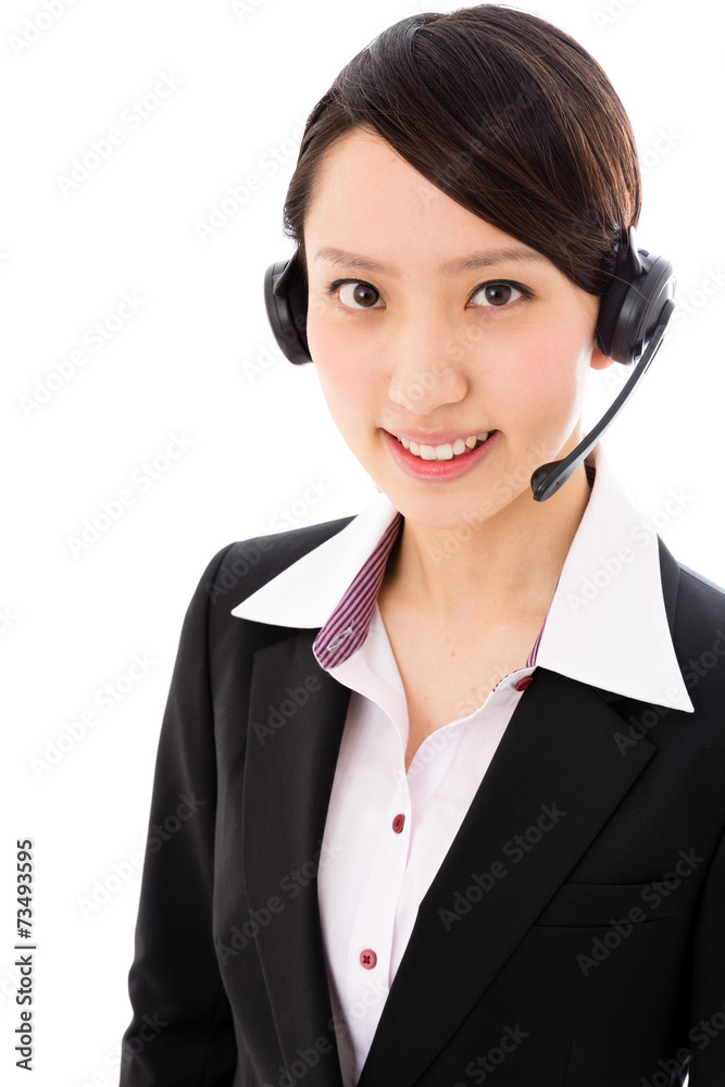 asian businesswoman on white background asian businesswoman on white background