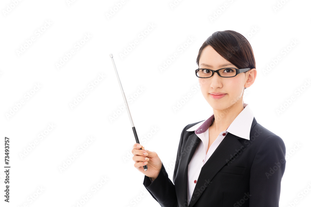 asian businesswoman on white background asian businesswoman on white background