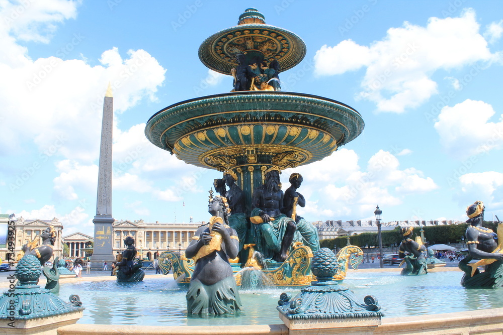 Fontaine de la Concorde à Paris, France