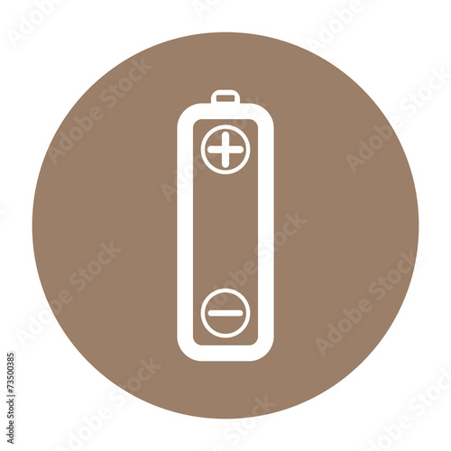 Vector battery icons on white background
