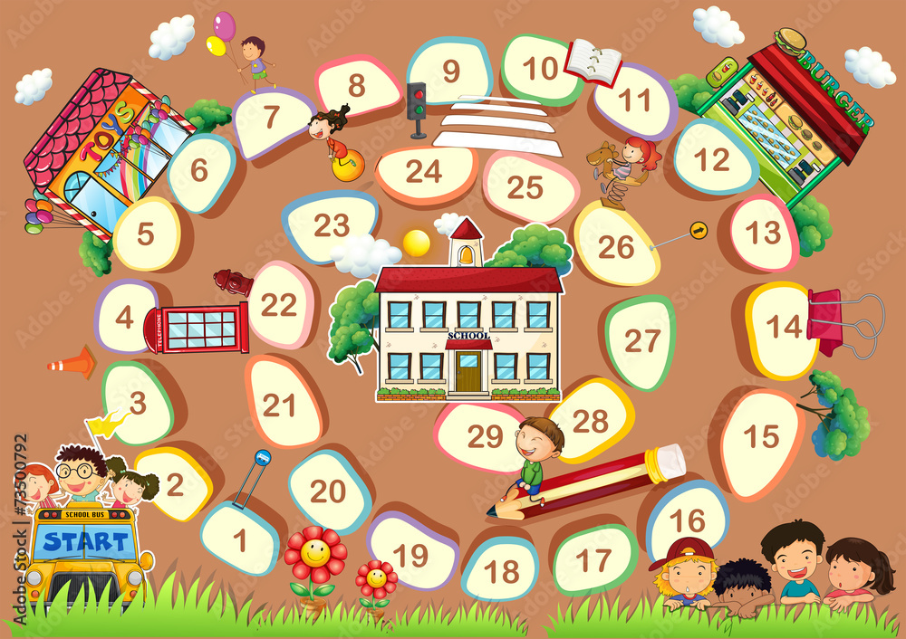 Fototapeta premium A board game