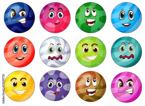 Colourful balls