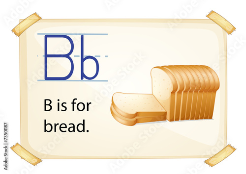 A letter B for bread