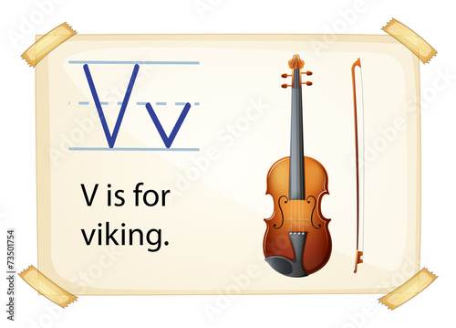 A letter V for viking